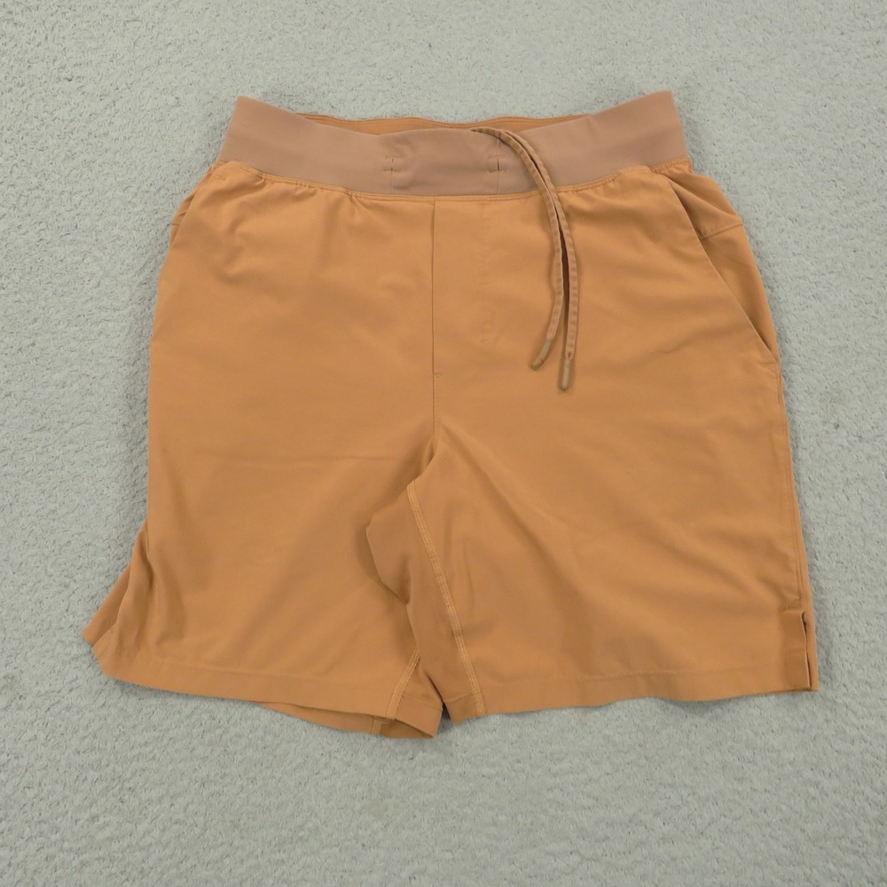 Lululemon T.H.E. Short Mens Small 7" Linerless Orange Gym Running LM7AKSS